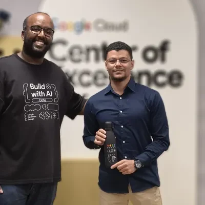 At the Google Cloud Qatar Center of Excellence during the Build with AI event