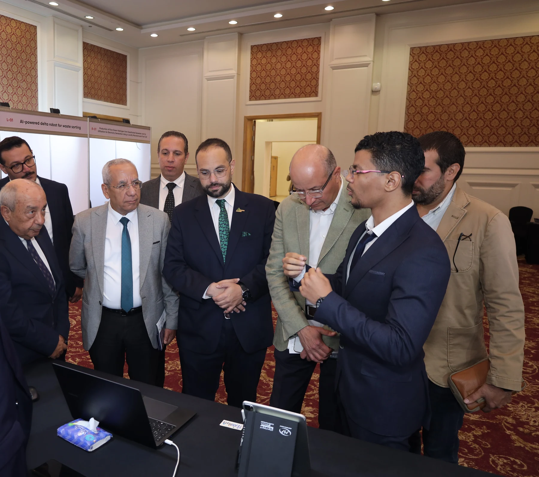 Presenting my graduation project to the engineering judging panel in Egypt